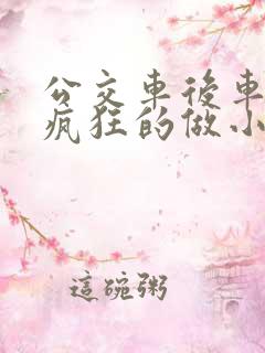 公交车后车座的疯狂的做小