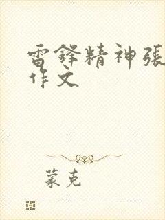 雷锋精神张桂梅作文
