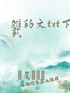 杂的文txt下载