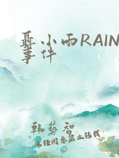 聂小雨RAIN事件