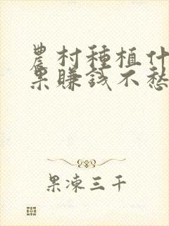 农村种植什么水果赚钱不愁销路