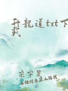 升龙道txt下载