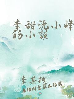 李甜沈小峰免费的小说