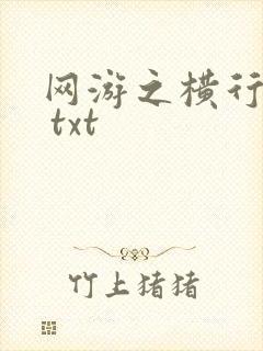 网游之横行天下 txt