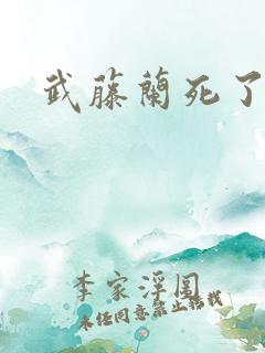 武藤兰死了