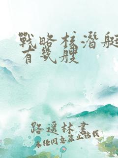 战略核潜艇中国有几艘