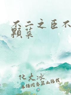不二之臣不止是颗菜
