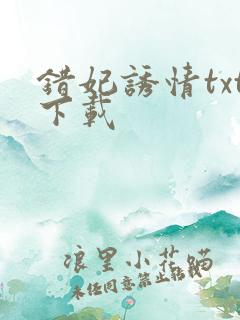 错妃诱情txt下载