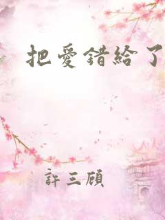 把爱错给了你
