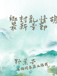 乡村乱情胡秀英最新章节