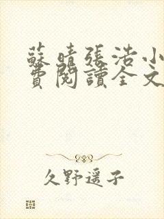 苏晴张浩小说免费阅读全文