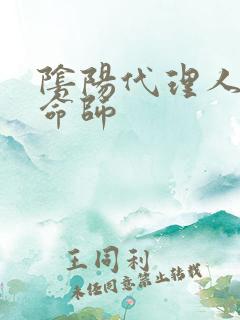 阴阳代理人之改命师