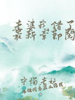 老婆我错了小说最新章节阅读全文
