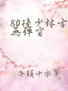 80后少林方丈无弹窗