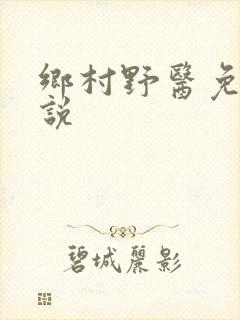 乡村野医免费小说