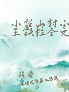 小说山村小神医王铁柱全文免费阅读