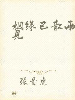 姻缘已散两不相见