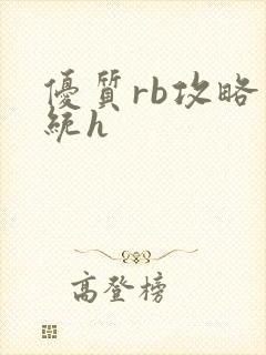 优质rb攻略系统h