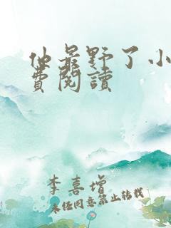 他最野了小说免费阅读