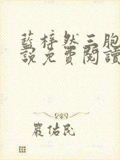 蓝梓然三胞胎小说免费阅读