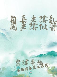 日长光阴乱作一团光阴似箭思渺渺