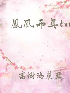 凤凰面具txt
