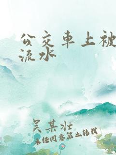 公交车上被蹭到流水