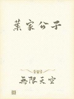 叶家公子
