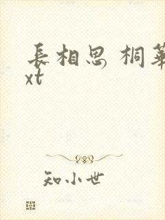 长相思 桐华txt