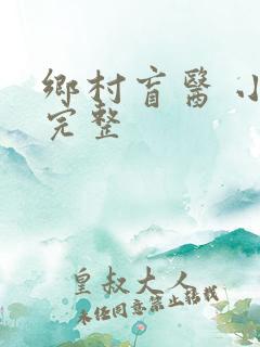 乡村盲医 小说完整
