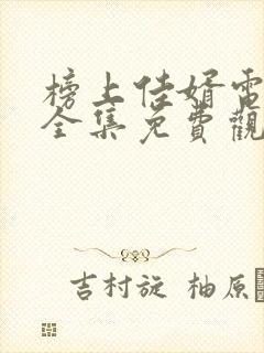 榜上佳婿电视剧全集免费观看高清