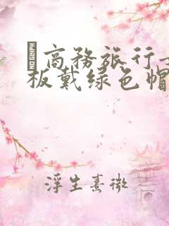 巜商务旅行女老板戴绿色帽的