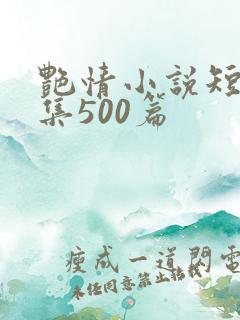 艳情小说短篇合集500篇