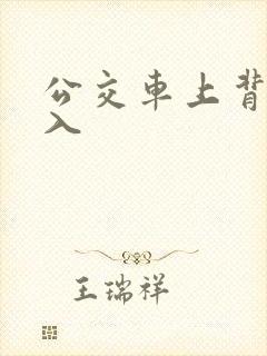 公交车上背后插入