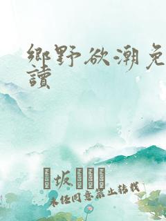 乡野欲潮免费阅读