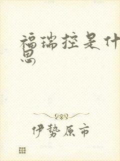 福瑞控是什么意思