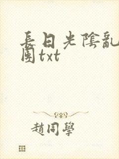 长日光阴乱作一团txt