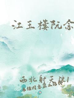 江玉楼阮念笙