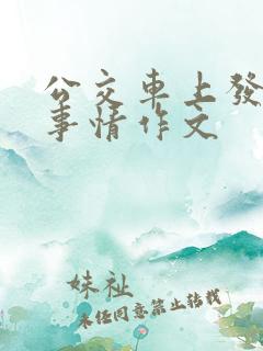 公交车上发生的事情作文
