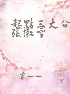 起点三大公交车张傲雪