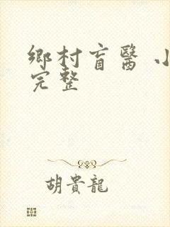 乡村盲医 小说完整