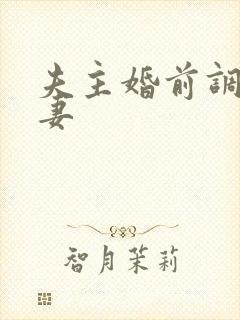 夫主婚前调教奴妻
