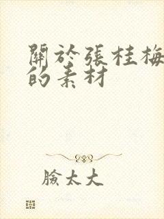 关于张桂梅事迹的素材