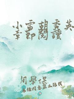 小雷胡秀英全部章节阅读