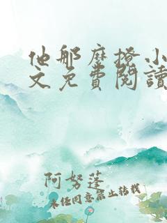 他那么撩小说全文免费阅读无删减