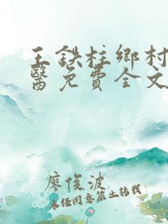 王铁柱乡村小神医免费全文