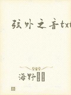 弦外之音txt