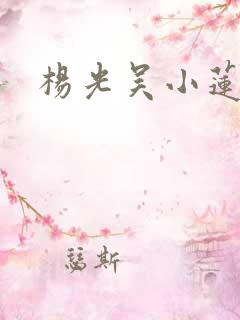 杨光吴小莲