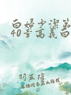 白妇少洁第1一40章高义白洁