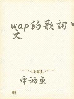 wap的歌词中文